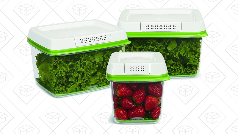 Rubbermaid FreshWorks Produce Saver Food Storage Containers, Set of 3 | $21 | Amazon